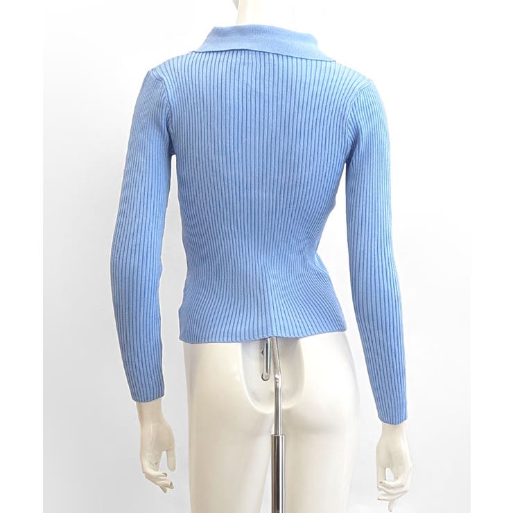 ダブルジップトップス リブニット カーディガン | Riff | 詳細画像22 