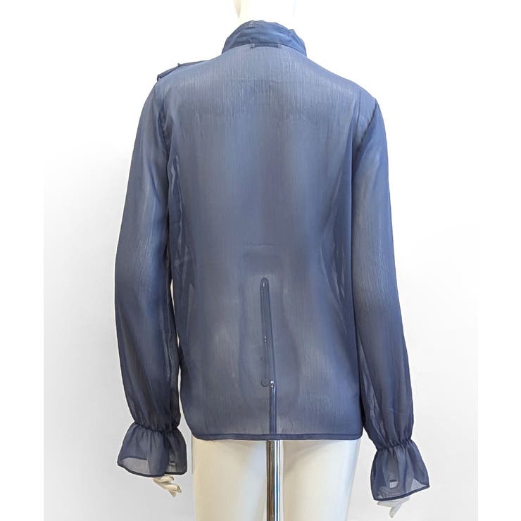 フリルシアーリボンブラウス ボウタイ ラッフルフリル | Riff | 詳細画像24 