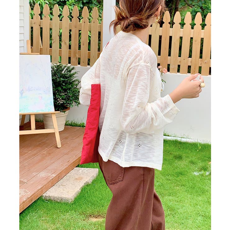 シアーニットカーディガン ニットカーデ サマーニット | Riff | 詳細画像23 