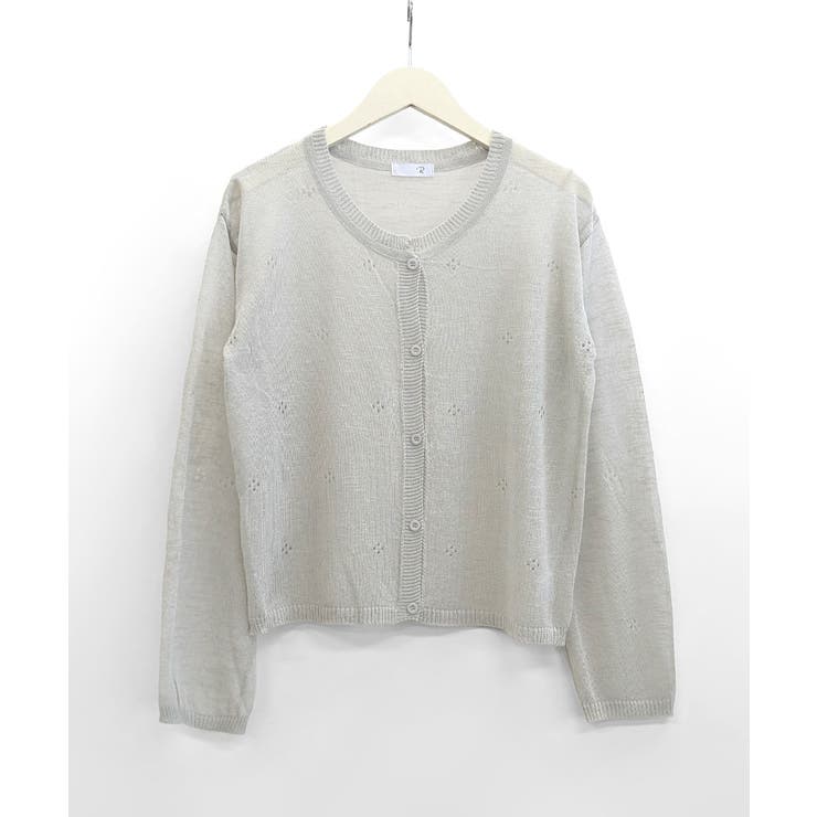 シアーニットカーディガン ニットカーデ サマーニット | Riff | 詳細画像31 