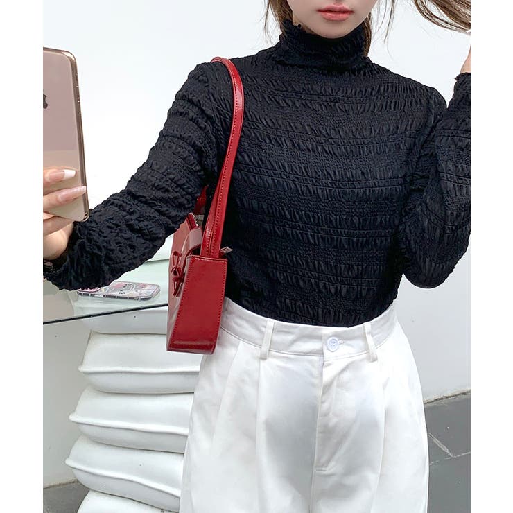 メロウハイネックシアートップス フリル レース | Riff | 詳細画像16 