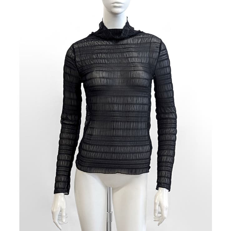 メロウハイネックシアートップス フリル レース | Riff | 詳細画像24 