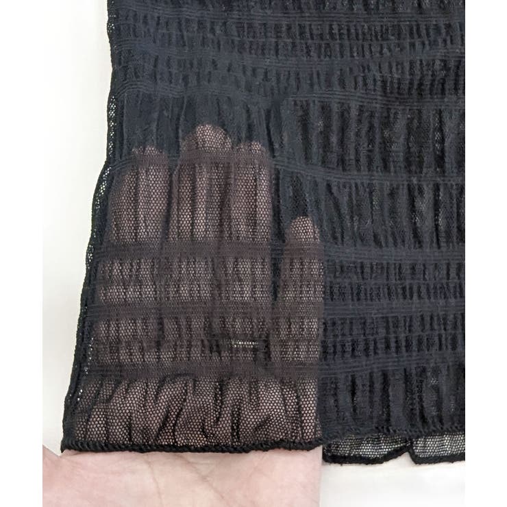 メロウハイネックシアートップス フリル レース | Riff | 詳細画像30 