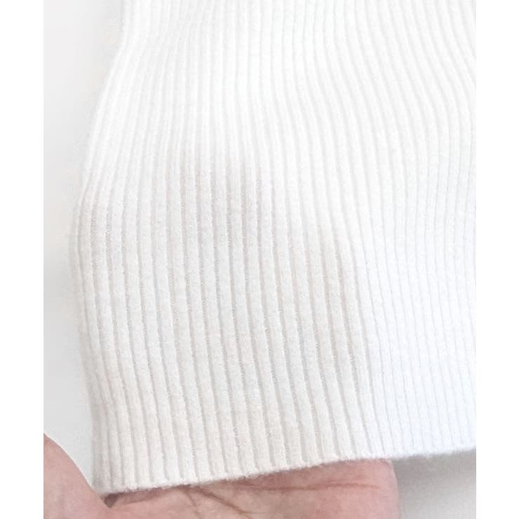 スクエアネックリブトップス リブニット 薄手ニット | Riff | 詳細画像45 