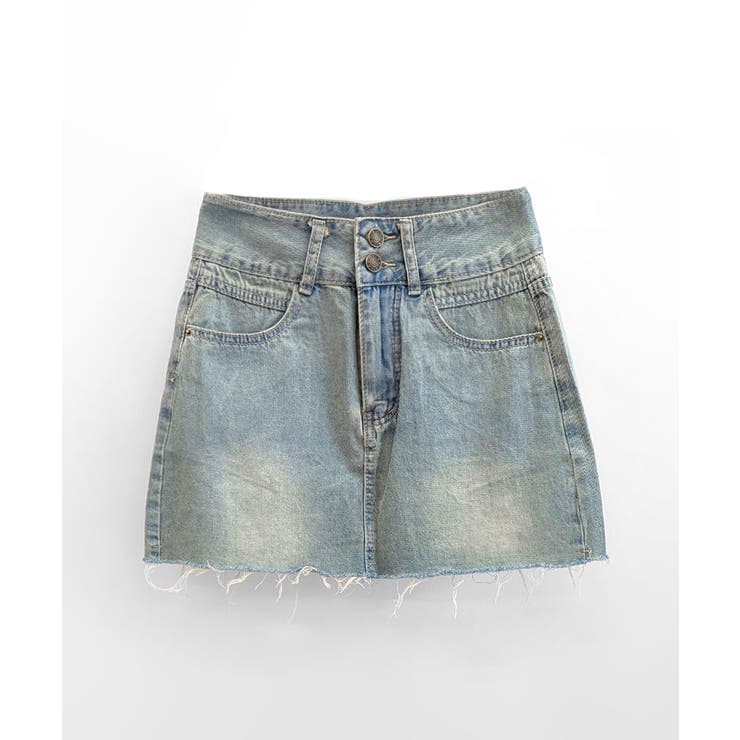 デニムミニスカート ショート丈スカート 切りっぱなし | Riff | 詳細画像15 