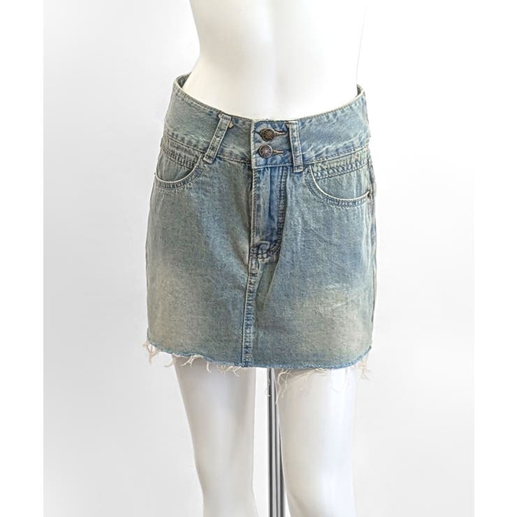 デニムミニスカート ショート丈スカート 切りっぱなし | Riff | 詳細画像16 