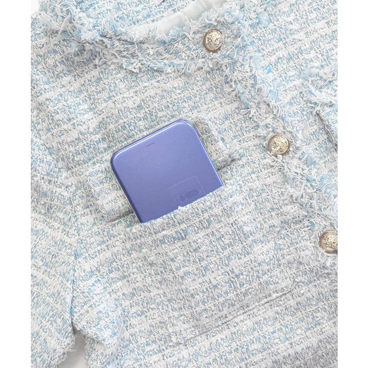 ツイードジャケット ノーカラージャケット フリンジ | Riff | 詳細画像45 