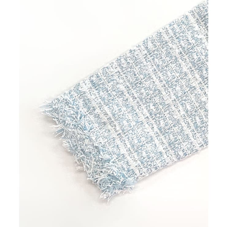 ツイードジャケット ノーカラージャケット フリンジ | Riff | 詳細画像46 