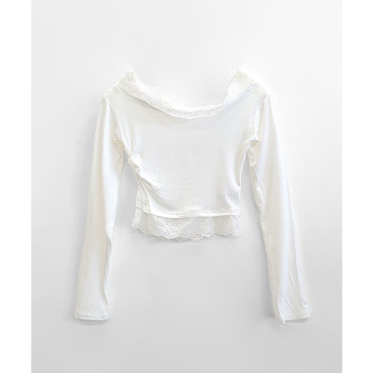 レース切り替えオフショル ワンショル ストレッチ | Riff | 詳細画像25 