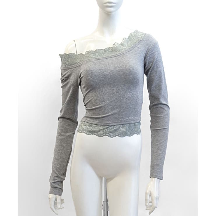 レース切り替えオフショル ワンショル ストレッチ | Riff | 詳細画像26 