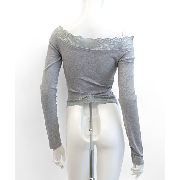 レース切り替えオフショル ワンショル ストレッチ | Riff | 詳細画像28 