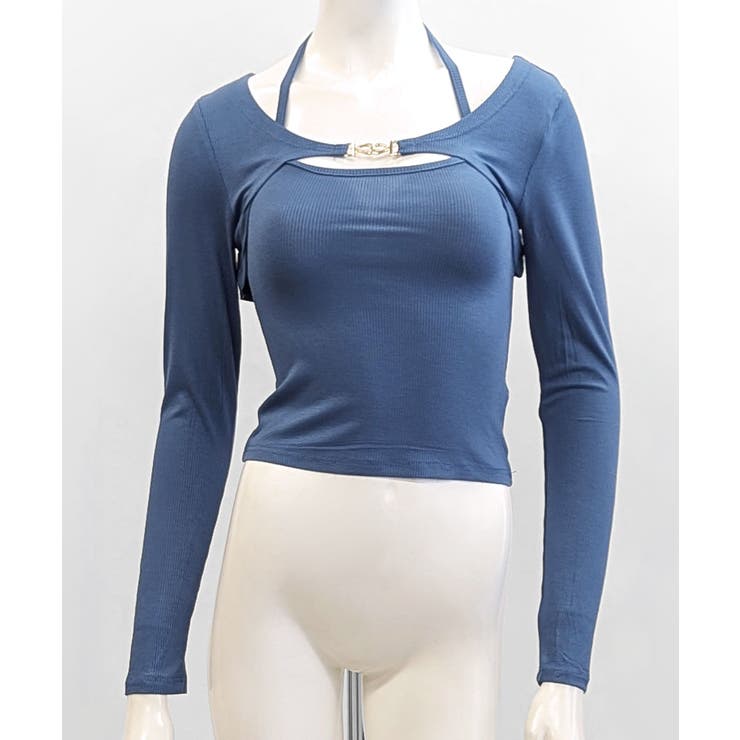 金具付きボレロ＆ホルターキャミソール レイヤード 重ね着 | Riff | 詳細画像27 