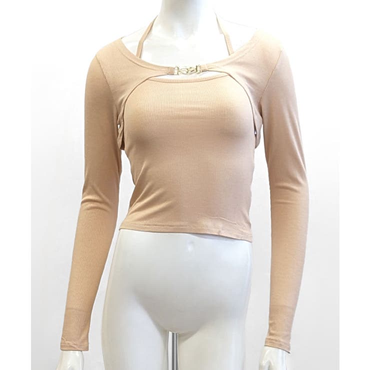 金具付きボレロ＆ホルターキャミソール レイヤード 重ね着 | Riff | 詳細画像28 