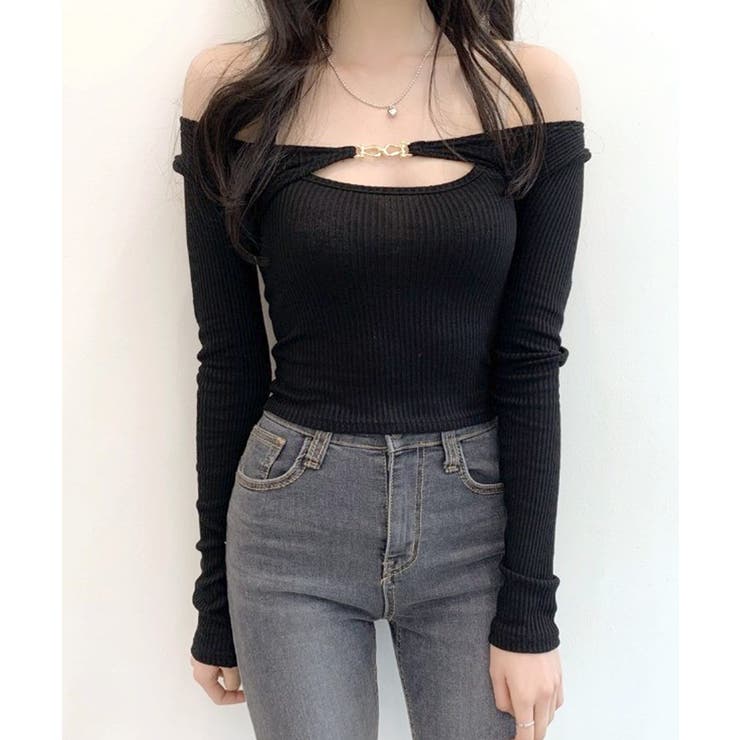 金具付きボレロ＆ホルターキャミソール レイヤード 重ね着 | Riff | 詳細画像5 