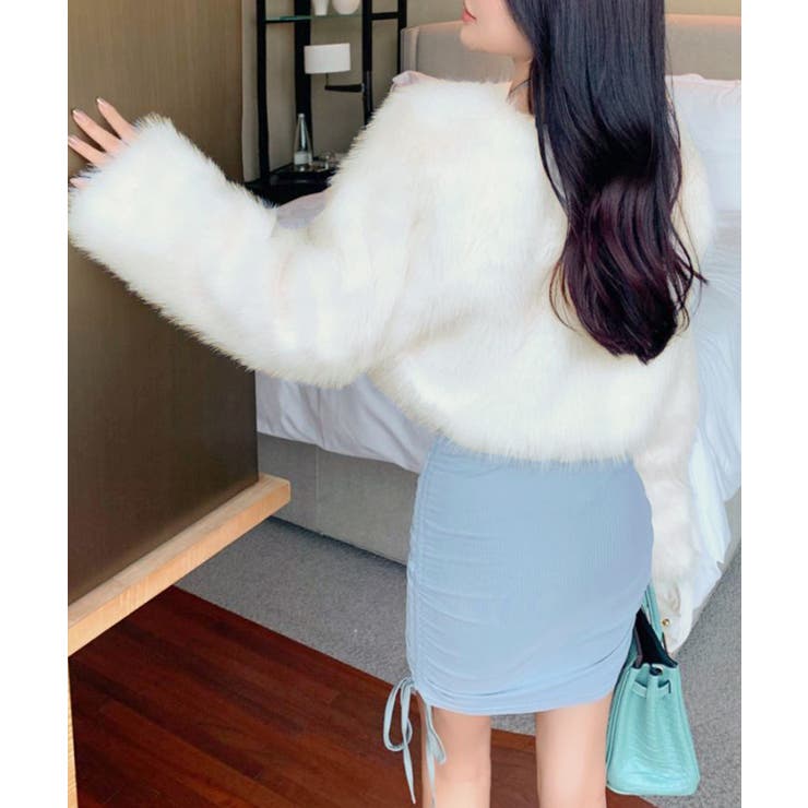 カラーファージャケット ショートコート ブルゾン | Riff | 詳細画像10 