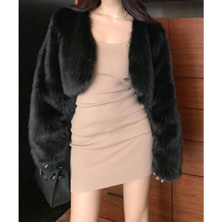 カラーファージャケット ショートコート ブルゾン | Riff | 詳細画像12 