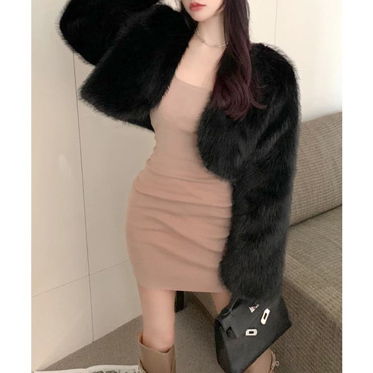 カラーファージャケット ショートコート ブルゾン | Riff | 詳細画像13 