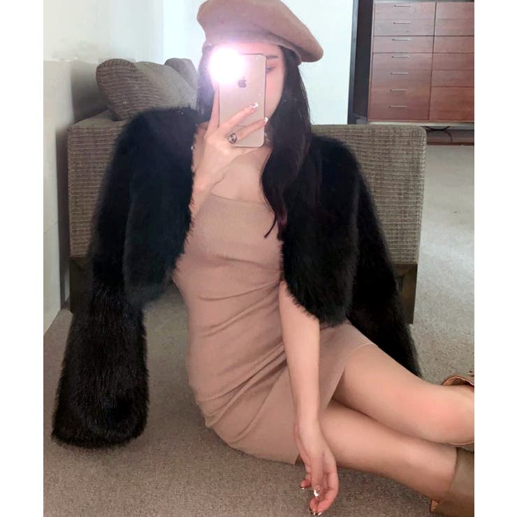 カラーファージャケット ショートコート ブルゾン | Riff | 詳細画像17 