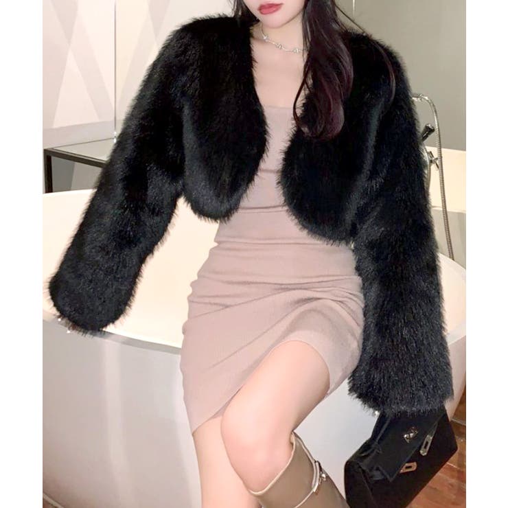 カラーファージャケット ショートコート ブルゾン | Riff | 詳細画像19 