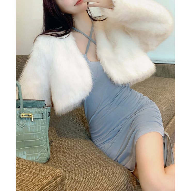 カラーファージャケット ショートコート ブルゾン | Riff | 詳細画像2 