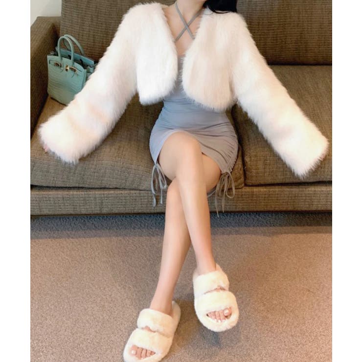 カラーファージャケット ショートコート ブルゾン | Riff | 詳細画像3 