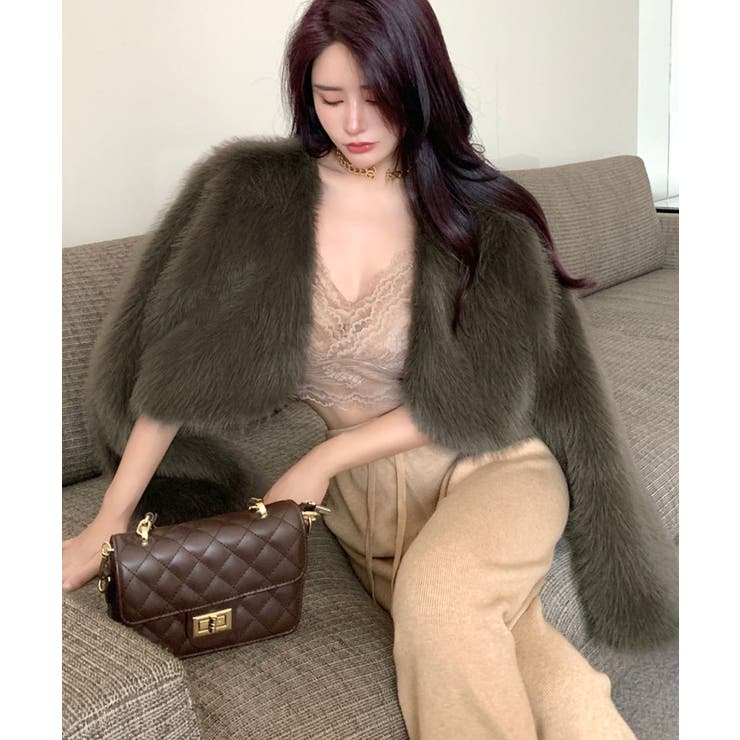 カラーファージャケット ショートコート ブルゾン | Riff | 詳細画像30 