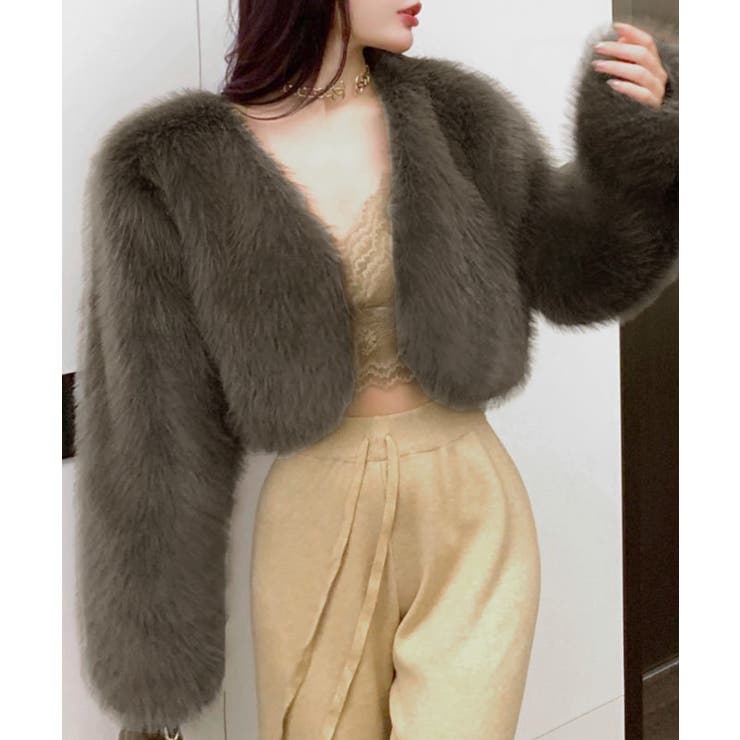 カラーファージャケット ショートコート ブルゾン | Riff | 詳細画像37 