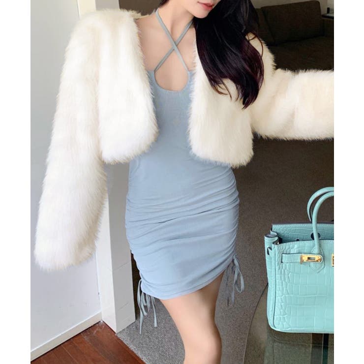 カラーファージャケット ショートコート ブルゾン | Riff | 詳細画像5 