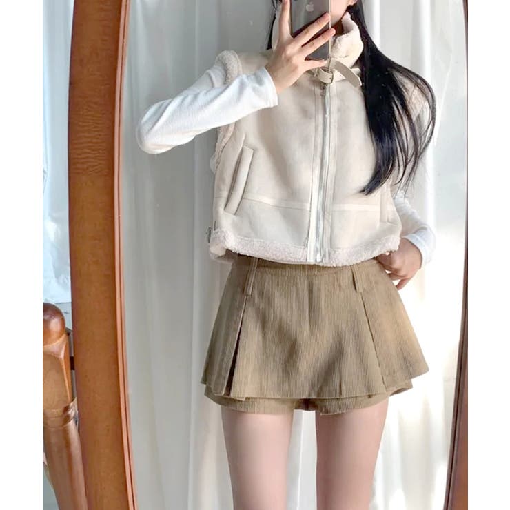 ムートンボアベスト ジップベスト ジャケット | Riff | 詳細画像11 