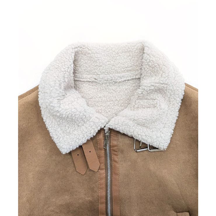 ムートンボアベスト ジップベスト ジャケット | Riff | 詳細画像38 