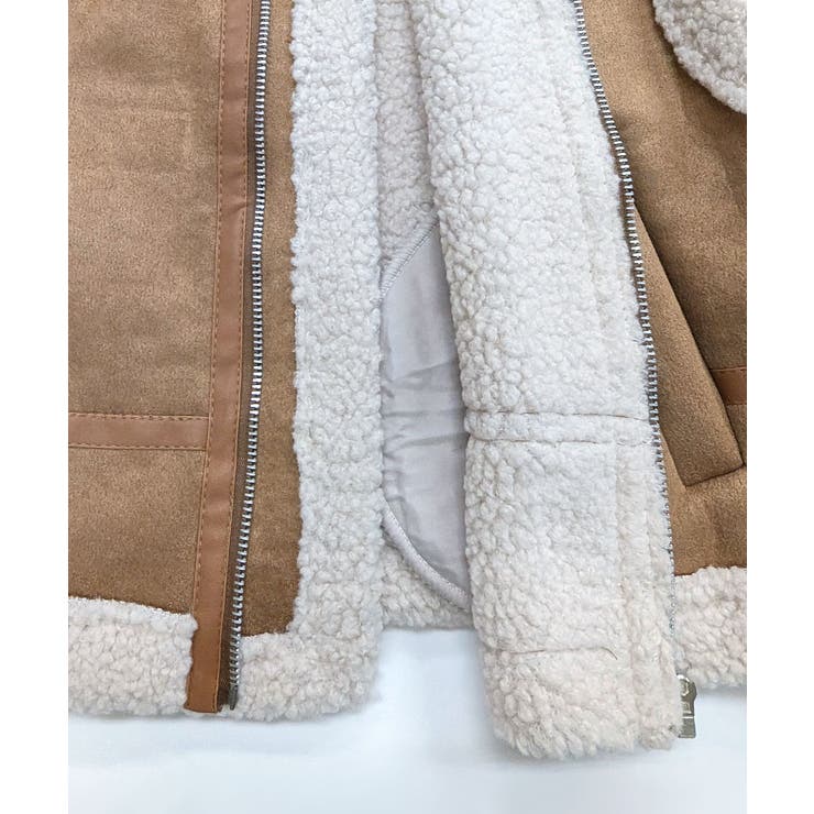 ムートンボアベスト ジップベスト ジャケット | Riff | 詳細画像42 