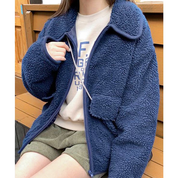 パイピングボアブルゾン ジャケット コート | Riff | 詳細画像11 