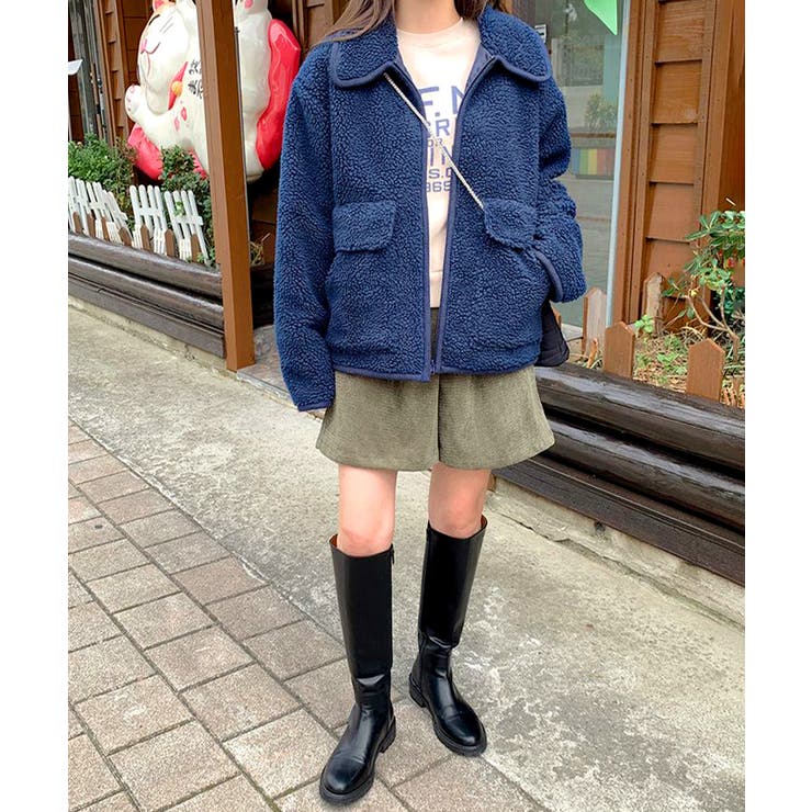 パイピングボアブルゾン ジャケット コート | Riff | 詳細画像13 