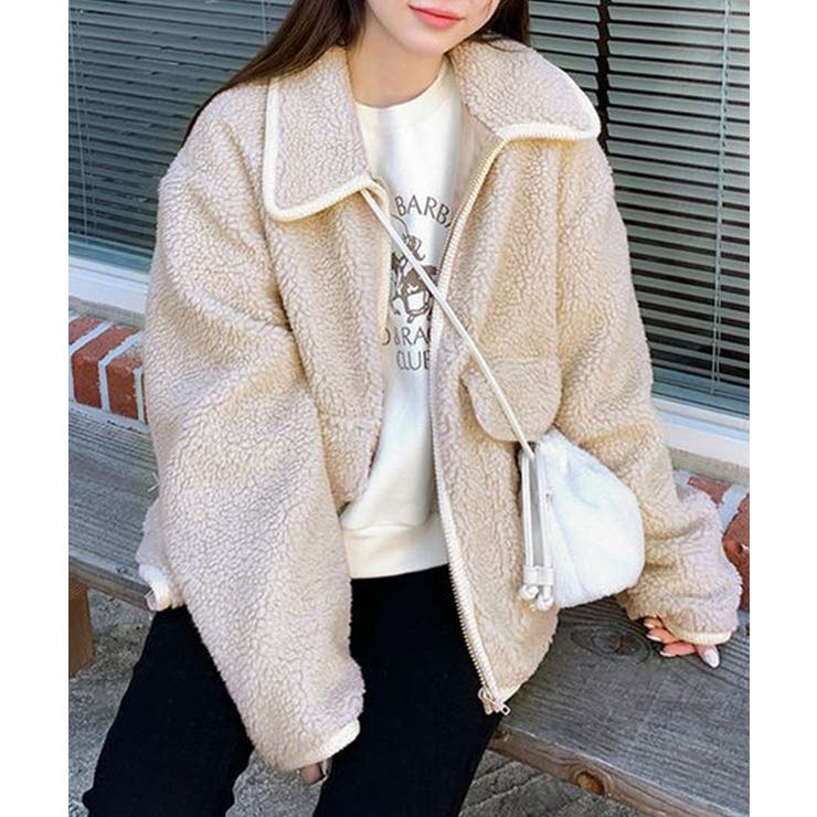 パイピングボアブルゾン ジャケット コート | Riff | 詳細画像14 