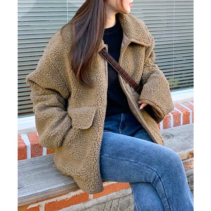 パイピングボアブルゾン ジャケット コート | Riff | 詳細画像2 