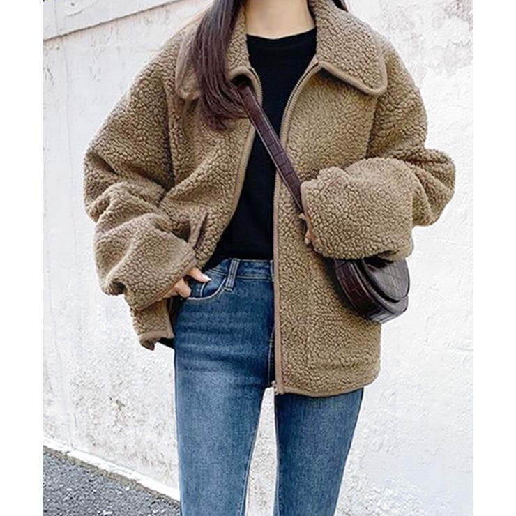 パイピングボアブルゾン ジャケット コート | Riff | 詳細画像5 