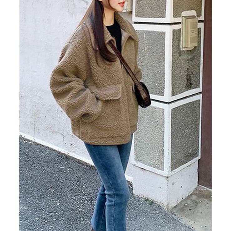 パイピングボアブルゾン ジャケット コート | Riff | 詳細画像6 