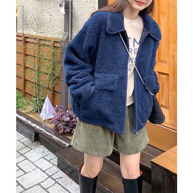 パイピングボアブルゾン ジャケット コート | Riff | 詳細画像9 