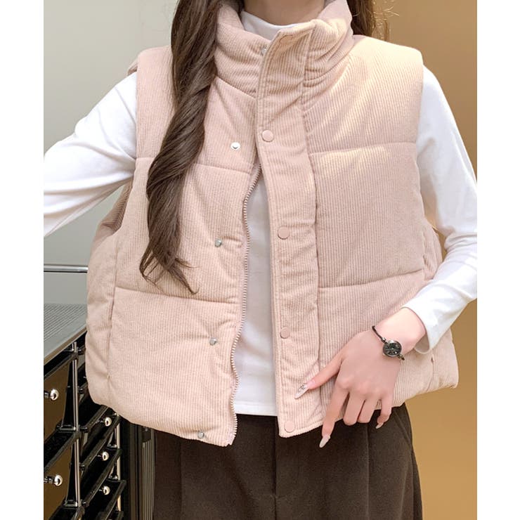 コーデュロイ中綿ベスト ダウンベスト ジャケット | Riff | 詳細画像13 