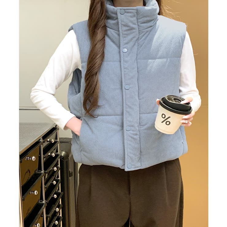 コーデュロイ中綿ベスト ダウンベスト ジャケット | Riff | 詳細画像17 