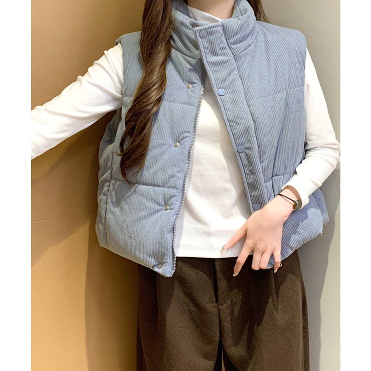 コーデュロイ中綿ベスト ダウンベスト ジャケット | Riff | 詳細画像19 