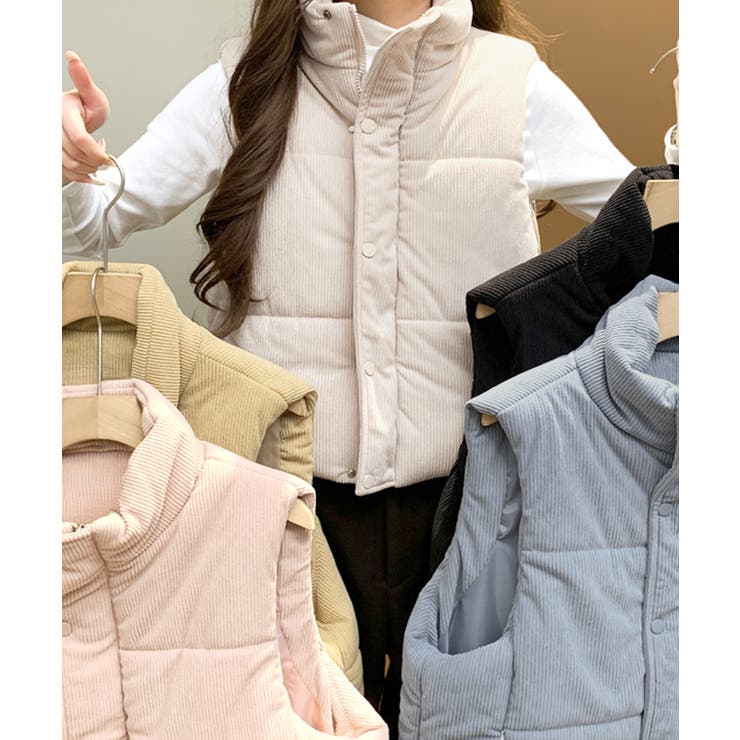 コーデュロイ中綿ベスト ダウンベスト ジャケット | Riff | 詳細画像2 