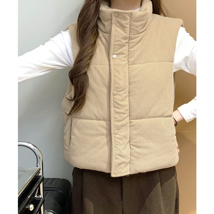 コーデュロイ中綿ベスト ダウンベスト ジャケット | Riff | 詳細画像23 