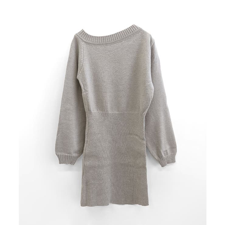 ワンショルニットミニワンピース オフショル セーター | Riff | 詳細画像22 