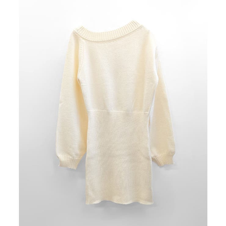 ワンショルニットミニワンピース オフショル セーター | Riff | 詳細画像23 