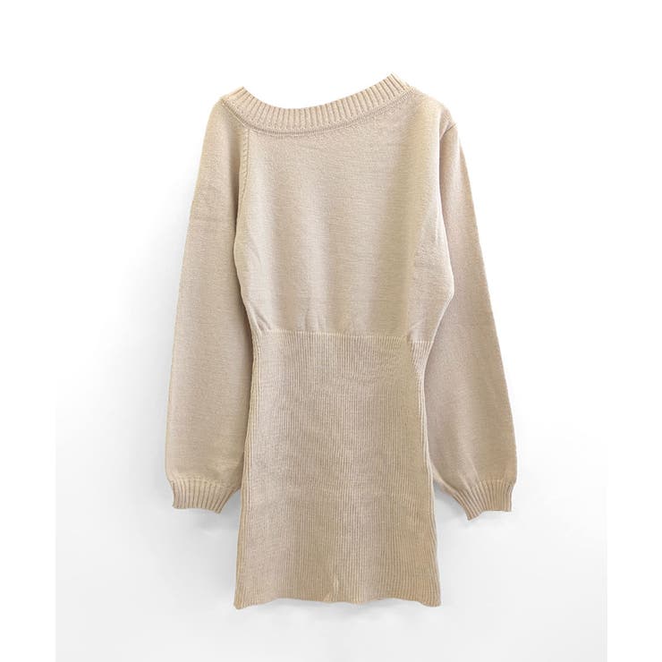 ワンショルニットミニワンピース オフショル セーター | Riff | 詳細画像25 