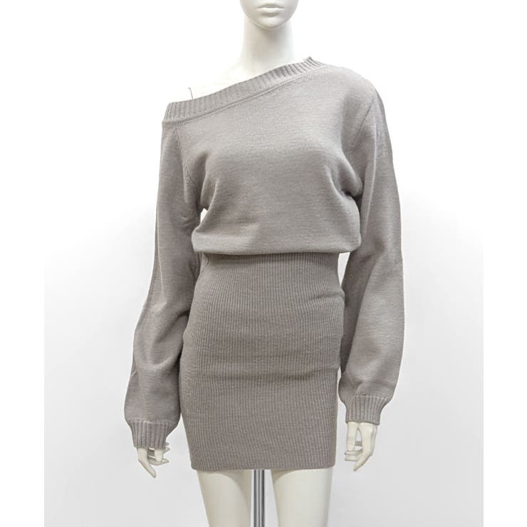 ワンショルニットミニワンピース オフショル セーター | Riff | 詳細画像26 