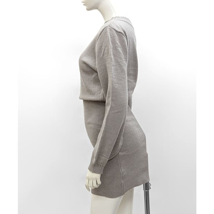 ワンショルニットミニワンピース オフショル セーター | Riff | 詳細画像27 