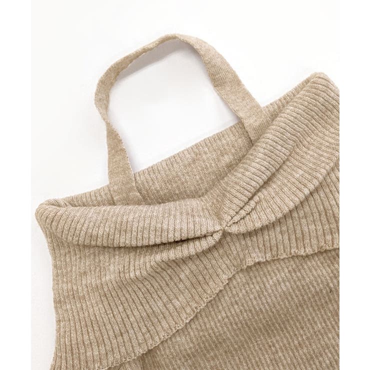 ホルターネックオフショルリブニット オフショルダー リブ編み | Riff | 詳細画像29 