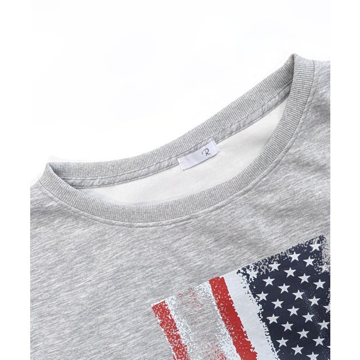 星条旗プリントトレーナー ロゴプリント ロゴ | Riff | 詳細画像31 